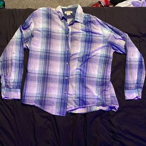 Ruffhewn flannel, size XXL. Blue, Green, White, Gray